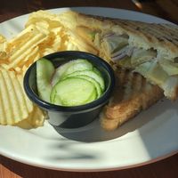 Vegan Legacy grilled sandwich  at The Board Room Cafe in Grand Forks
