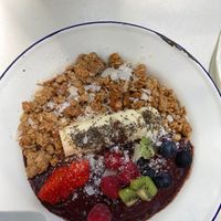 Acaia vegan granola bowl at 27 Degrees in Palm Cove