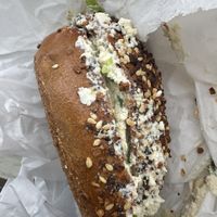 Pumpknickel everything was good but shmear 0/10  at Westman's Bagel and Coffee in Seattle