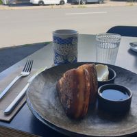 Sourdough crumpets VeO at Equium Social in Newcastle