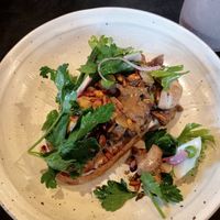 Mushroom tartine at Equium Social in Newcastle