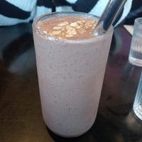 Banana smoothie at Equium Social in Newcastle