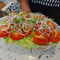 Avocado toast at Pura Vida Cafe & Restaurant in Koh Phangan