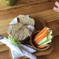 Veggie sandwich at Pura Vida Cafe & Restaurant in Koh Phangan