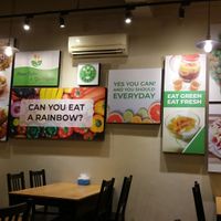 Feature wall at 1st Green Veggie Restaurant in Subang Jaya