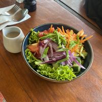Large garden salad (which was actually very tiny)   at Omang Omang in Manggis
