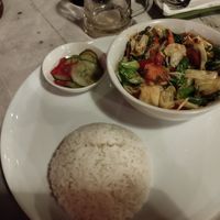 Stir fried veggies at Omang Omang in Manggis