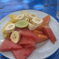 fruit platter  at Omang Omang in Manggis