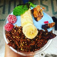 Chocolate bowl at Vegan Bowls in Barcelona