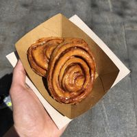 Vegan cinnamon roll. 🌱 at Vegan Bowls in Barcelona