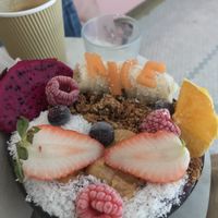 Açai bowl at Vegan Bowls in Barcelona