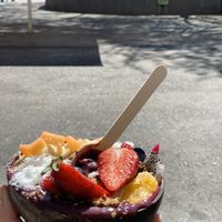 Açai bowl at Vegan Bowls in Barcelona