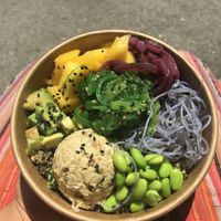 Raw “tuna” bowl  at Vegan Bowls in Barcelona