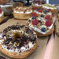 Vegan donuts  at Vegan Bowls in Barcelona