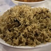 Mushroom pilau   at City Spice in East London