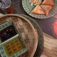 Starters. Samosas and dumplings   at Boa-Bao in Porto