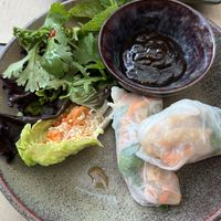 Vegan garden rolls   at Boa-Bao in Porto