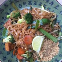 Vegan Pad Thai with tofu at Boa-Bao in Porto