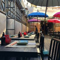 Inside the restaurant at Boa-Bao in Porto