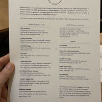 Menu  at GYS - Amsterdamsestraatweg in Utrecht