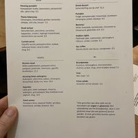Menu  at GYS - Amsterdamsestraatweg in Utrecht