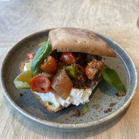 Focaccia with almond ricotta: a bit bland  at GYS - Amsterdamsestraatweg in Utrecht