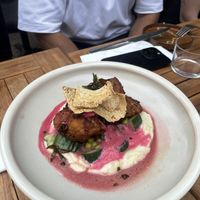 Kimchi Cauliflower
Gochujang bloemkool, whipped bloemkool crème , kimchi beurre blanc, crispy tofu, smashed cucumber salad. My personal fav of the menu. The cream is heaven  at GYS - Amsterdamsestraatweg in Utrecht