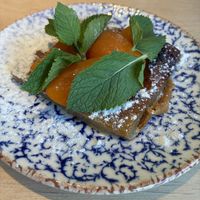 Clafoutis with apricots instead of cherries: quite tasty but I would’ve liked cherries better at GYS - Amsterdamsestraatweg in Utrecht