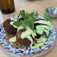 Arancini: allright. It was very greasy and didn’t contain peas, despite the description at GYS - Amsterdamsestraatweg in Utrecht