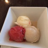 Vegan sorbet for dessert -- last course of the tasting menu. at Rasika in Washington