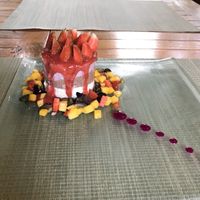 Raw vegan dessert at Taksu Garden Cafe in Ubud