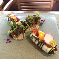 Raw vegan manicotti at Taksu Garden Cafe in Ubud