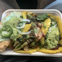 Green potato , Brussel sprout, and hibiscus tacos all hit!  at Str8 up Tacos in Lakewood