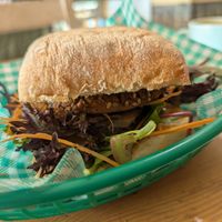 Tofu burger at Sonny Cafe in Inverleigh