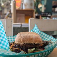 Tofu burger at Sonny Cafe in Inverleigh