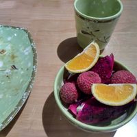 First buffet I've been to that's had lychees! at Zhi Su Yuan in Huizhou