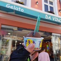 Chocolate flavour at Gelateria Da Vinci in Bruges