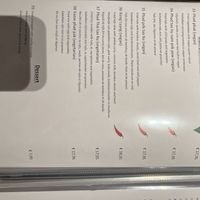 Menu  at Thai Zen in Bruges