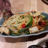 papaya salad at Thai Zen in Bruges