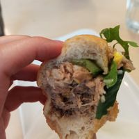 Amazing tuna salat in a bun. Yum!! at Formosa Food in Vienna