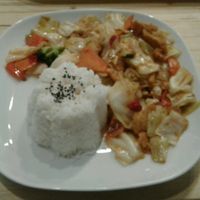 Rice with tofu and veggies at Formosa Food in Vienna