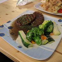 soy steak in black pepper sauce at Formosa Food in Vienna