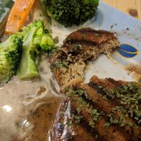 very realistic soy steak at Formosa Food in Vienna