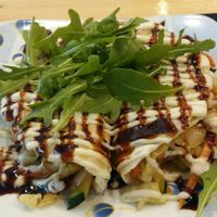 Pancakes with vegan ham and vegetables at Formosa Food in Vienna