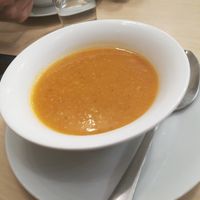 Vegetable cream soup (included in the menu) at Formosa Food in Vienna
