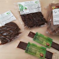 Meat replacement options in their shop at Formosa Food in Vienna