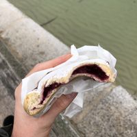 Apple and berry sweet pastry at The Yellow Canary in St Ives