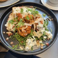 Spiced cauliflower focaccia   at Bean Loved in Skipton