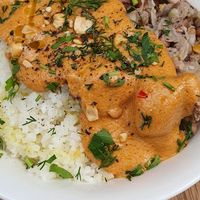 Vegan mafé bowl at Table Metis in Paris
