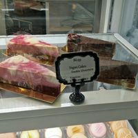 vegan cakes at Sucre Patisserie & Cafe in Calgary